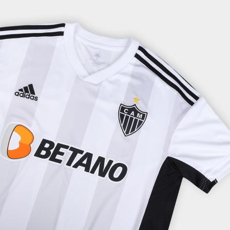 Camisa Atlético Mineiro II 22/23 s/n° Torcedor Adidas Masculina -  Branco+Preto