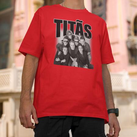 Imagem de Camisa Básica Vintage Titãs Turne Integrantes O Encontro Fã