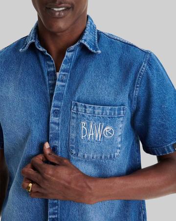 Imagem de Camisa Baw Jeans Logo Scrawl - Denim