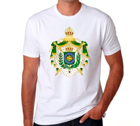 Camisa branca com brasão do Império do Brasil - @meu.brasao - Outros Moda e  Acessórios - Magazine Luiza