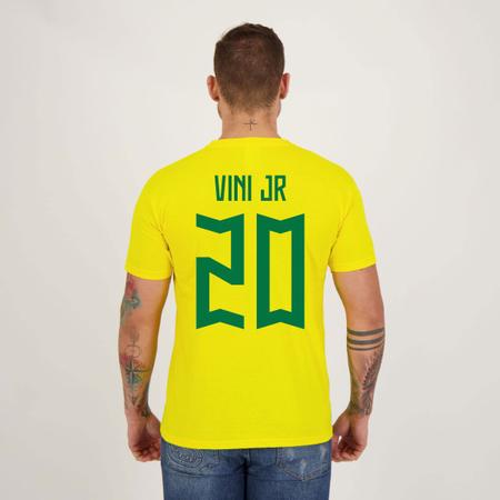 Camisa Brasil 20 Vini Jr Amarela - Licenciados - Camisa e Camiseta  Esportiva - Magazine Luiza