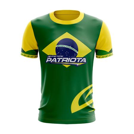 Camisa Brasil Camiseta 2022 Copa do Mundo Patriota Pro Tork Verde