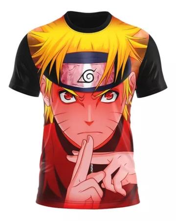 Camisa Camiseta 3d Full Naruto Uzumaki Desenho Animado