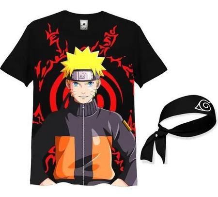 Camiseta Camisa Boruto Uzumaki Naruto Anime Desenho Kids