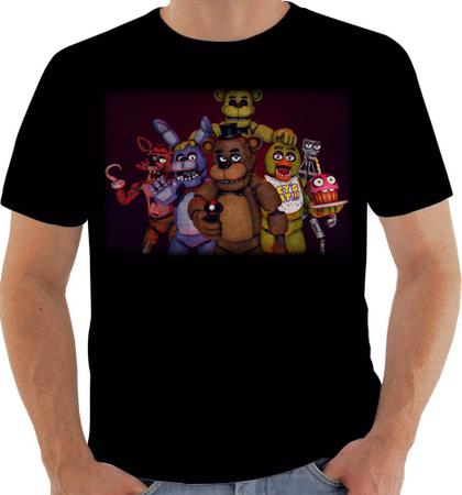 Camiseta Camisa Five Nights At Freddy Fazbear Game Fnaf 444