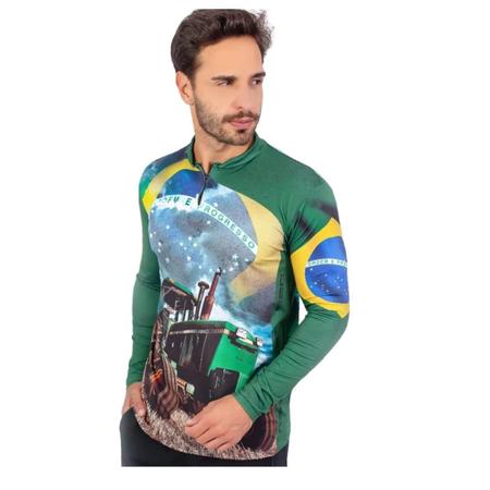 Camiseta Agro Bruto - Cavalo Castanho - Proteção UV 50+ - Play Pesca