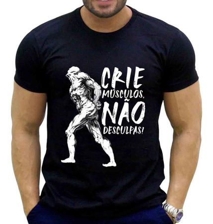 Camisa Camiseta Academia Treino Musculação Fitnes Luta - ADQUIRIDO SHOP -  Camiseta Masculina - Magazine Luiza
