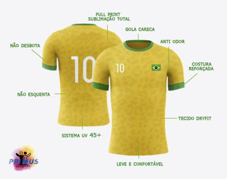 Camisolas de futebol Brasil Criança Equipamento Principal World