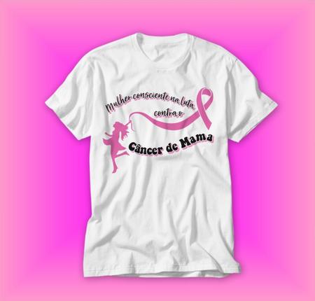 T-shirt Feminina Outubro Rosa Linda Lançamento 2023