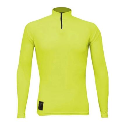 Imagem de Camisa camiseta ciclismo king proteção uv50 manga longa neon amarelo - tam m