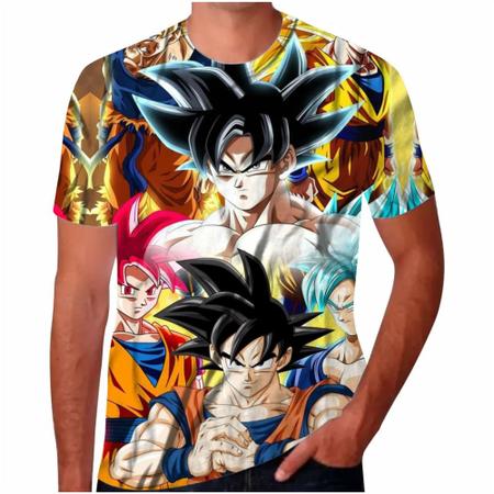 Camisa Camiseta Goku Instinto Superior Completo DBZ Super