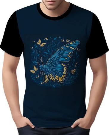 Imagem de Camisa Camiseta Estampada Borboleta Mariposa Insetos HD 4