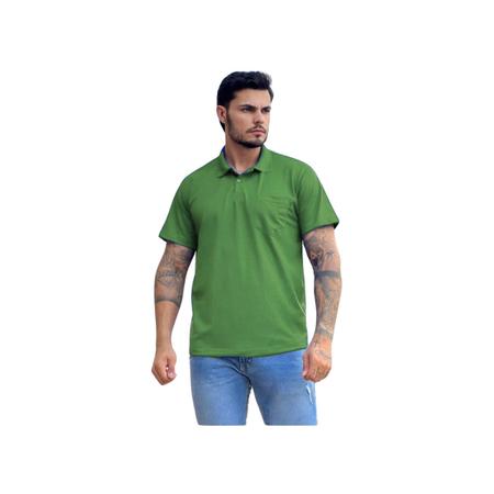 Imagem de Camisa camiseta homens gola Polo Bolso Plus Size premium