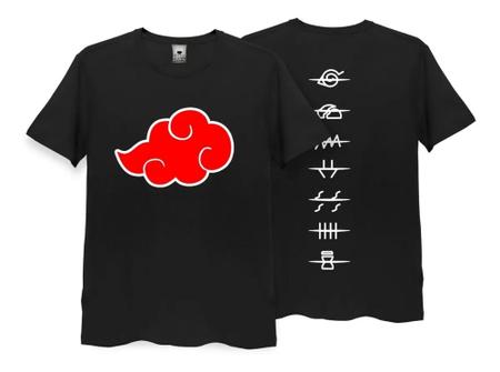Camiseta Infantil Nuvem Akatsuki Naruto
