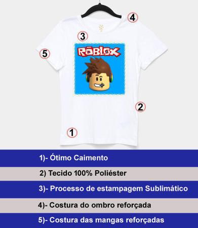 Blusa Roblox Game Skin Jogo Infantil Adulto Camiseta Personalizada Camisa  Unissex