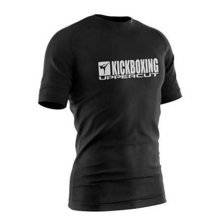 Camisa Camiseta Kick Boxing HZT Dry Fit Uv 50 Preta Uppercut Camisa e Camiseta Esportiva Magazine Luiza