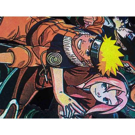 Camiseta Manga Longa Mangá Naruto Sasuke Uchiha pequeno
