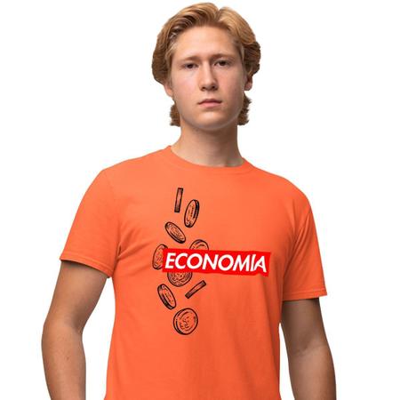 Imagem de Camisa Camiseta Masculina Estampada Economia Supreme 100% Algodão Fio 30.1 Penteado