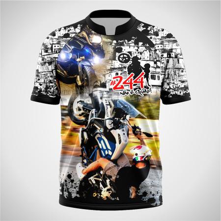 Camiseta Motos Grau Na Favela 244 Peita Chave De Quebrada no Shoptime