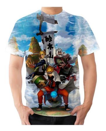 Camisa Camiseta Envio Hoje Minato Anime Desenhos Naruto 01