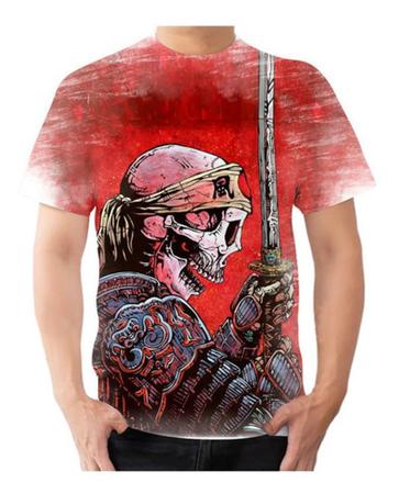Camisa Camiseta Ninja/samurai Caveira Japonês Estilosa - Estilo Kraken -  Camiseta Feminina - Magazine Luiza