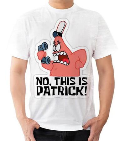 Camiseta Infantil Personalizada Bob Esponja - Patrick