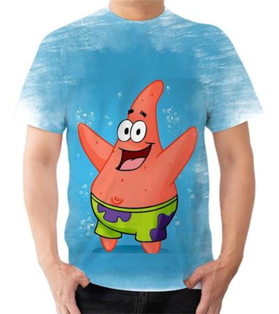 Camiseta Infantil Personalizada Bob Esponja - Patrick