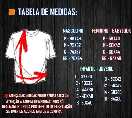Tamanhos hotsell de camisa