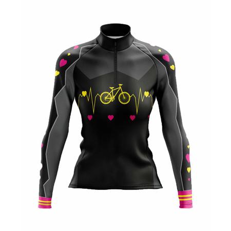 camisa manga longa ciclismo feminina