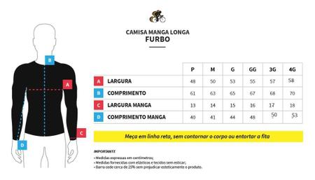 Imagem de Camisa Ciclismo Manga Longa Furbo Slim Tones P ao 4G