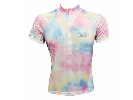 Imagem de Camisa Ciclismo Mountain Bike Feminina Tie-Dye Rosa