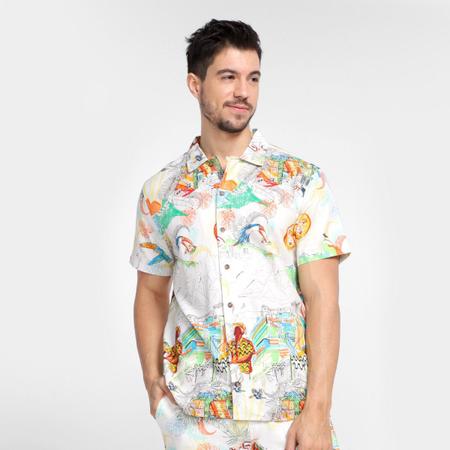 Camisa colcci 2024 masculina estampada