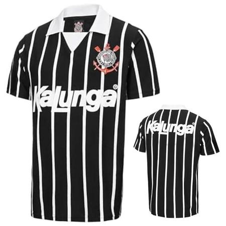 Imagem de Camisa Corinthians Retro 1990  logo escudo Bordados