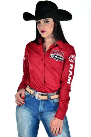 Camisa radade vermelha sales feminina