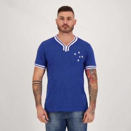 Imagem de Camisa Cruzeiro Retrô Vintage Azul