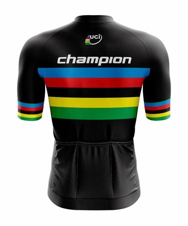 Conjunto de Ciclismo Masculino- Camisa Champion Brasil Preta (PRO