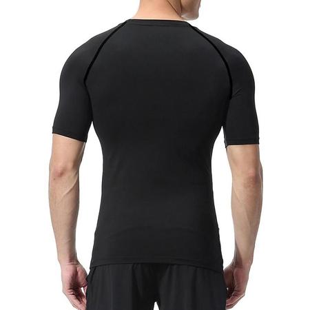 Imagem de Camisa De Compressão Masculina De Secagem Rápida Com Estampa De Morcego Verão Manga Curta Rash Guard