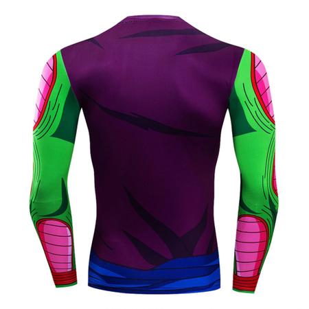 Imagem de Camisa de Compressão Senhor Piccolo Dragon Ball Z Rashguard Elastano Manga Longa