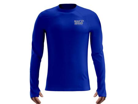 Imagem de Camisa de Pesca Mar Negro Azul Royal Masculina UV 50+