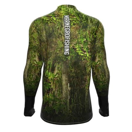 Imagem de Camisa de Pesca Proteção Solar UV Floresta 2020 - Mar Negro