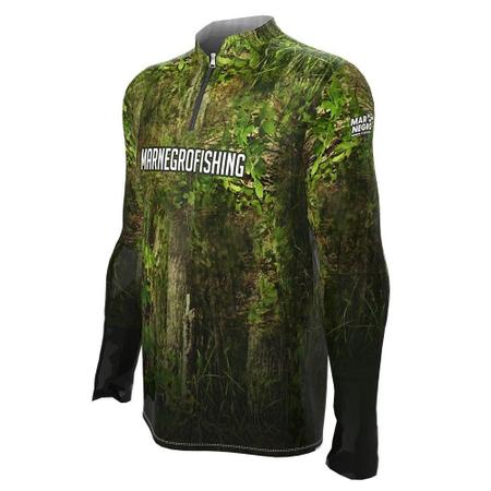 Imagem de Camisa de Pesca Proteção Solar UV Floresta 2020 - Mar Negro