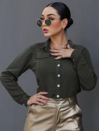 Camisa Femenina viscose Amanda - SOLE MIO Imagem de Camisa Femenina viscose Amanda