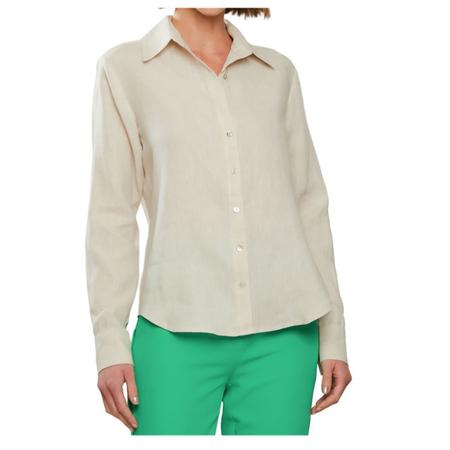Camisa Feminina Infini Linho Natural 5390 Camisa Feminina