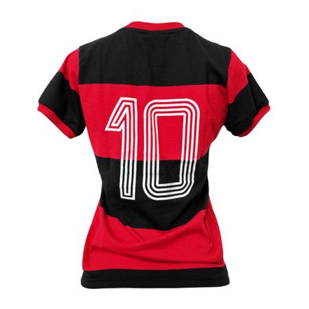 Imagem de Camisa Flamengo Baby Look Retrô Zico Libertadores 1981 - Feminina