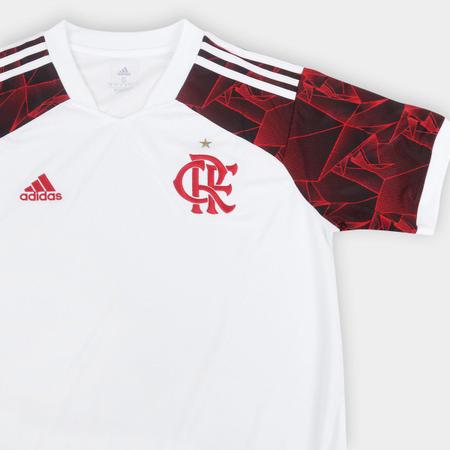 Camisa Flamengo II 21/22 - Masculino Torcedor - Branco/Vermelho