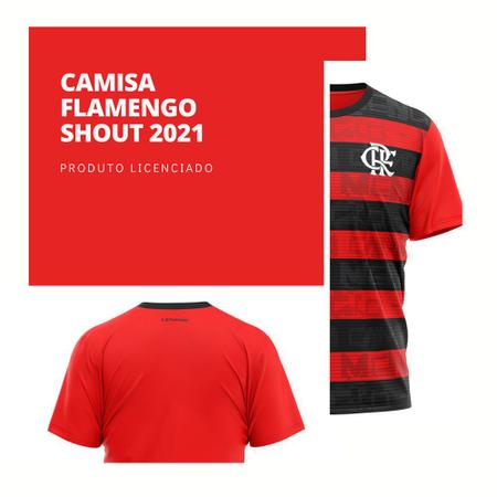 Camisa Flamengo Rubro-Negro Masculino Torcedor Gola Careca