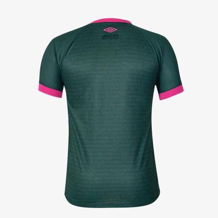 Imagem de Camisa Fluminense III 23/24 s/n Torcedor Umbro Masculina - Verde+Rosa