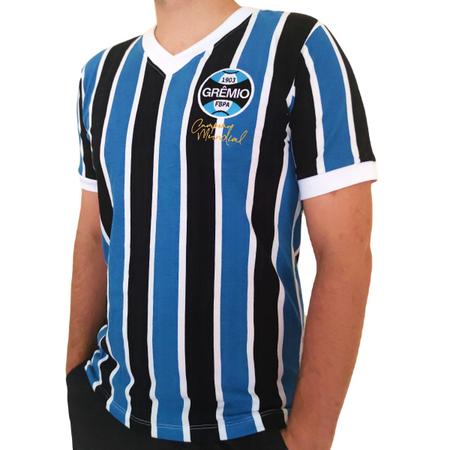 Retrômania Grêmio 1983 Two-time Champion Women T-Shirt - FutFanatics