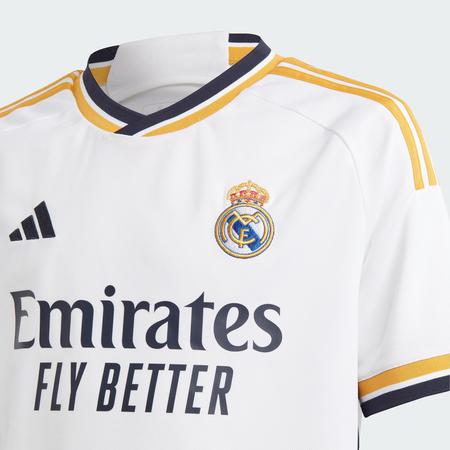 Camisa I Real Madrid - 23/24 Adidas Juvenil Preta