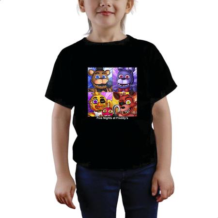 Camisa Infantil Five Night Freddy Pizza Fazbear 100% Algodão - Asulb -  Camisa Feminina - Magazine Luiza